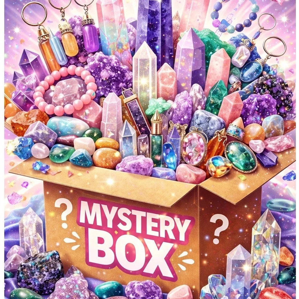 Crystal Mystery Box Healing Stones Gems Surprise‎ Set